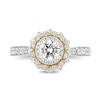 Thumbnail Image 4 of Collector's Edition Enchanted Disney Beauty and the Beast Diamond Engagement Ring in 14K Two-Tone Gold