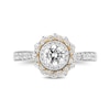 Thumbnail Image 5 of Collector's Edition Enchanted Disney Beauty and the Beast Diamond Engagement Ring in 14K Two-Tone Gold
