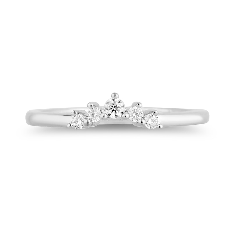 Main Image 6 of Enchanted Disney Villains Cruella De Vil 1-1/5 CT. T.W. Black Diamond Crown Bridal Set in 14K White Gold