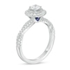 Thumbnail Image 3 of Vera Wang Love Collection 3/4 CT. T.W. Diamond Double Frame Twist Shank Engagement Ring in 14K White Gold