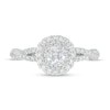 Thumbnail Image 4 of Vera Wang Love Collection 3/4 CT. T.W. Diamond Double Frame Twist Shank Engagement Ring in 14K White Gold