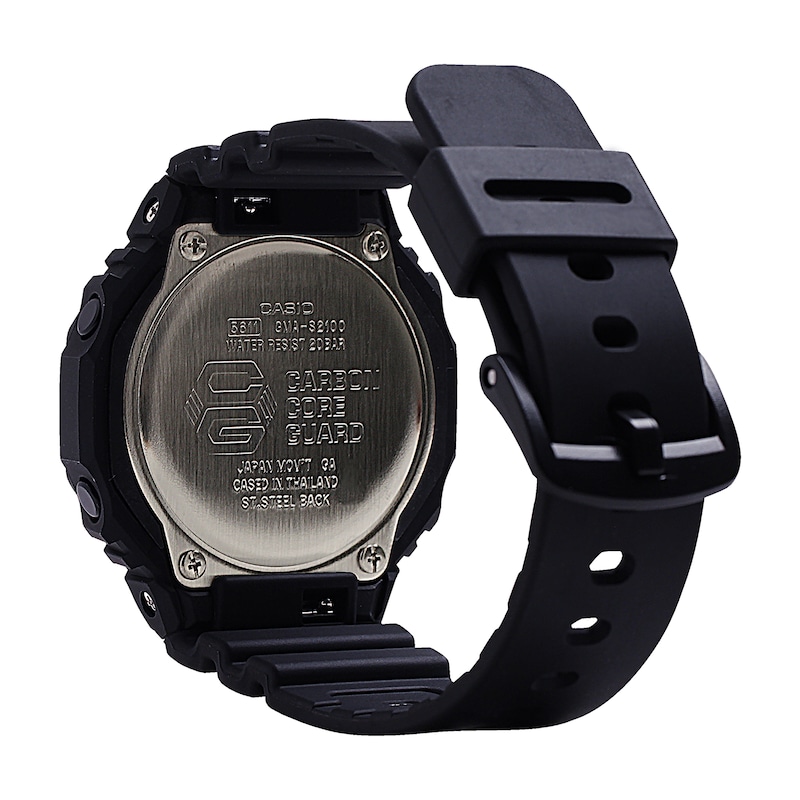 Main Image 3 of Women’s Casio S Series Black Resin Strap Watch with Black Dial (Model: GMAS2100-1A)