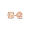 Thumbnail Image 0 of 5.0mm Morganite Solitaire Stud Earrings in 10K Rose Gold
