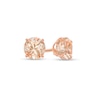 Thumbnail Image 1 of 5.0mm Morganite Solitaire Stud Earrings in 10K Rose Gold