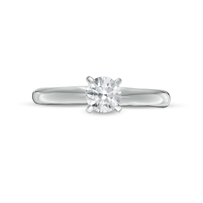 1/2 CT. Certified Diamond Solitaire Engagement Ring in 14K White Gold (J/I1)