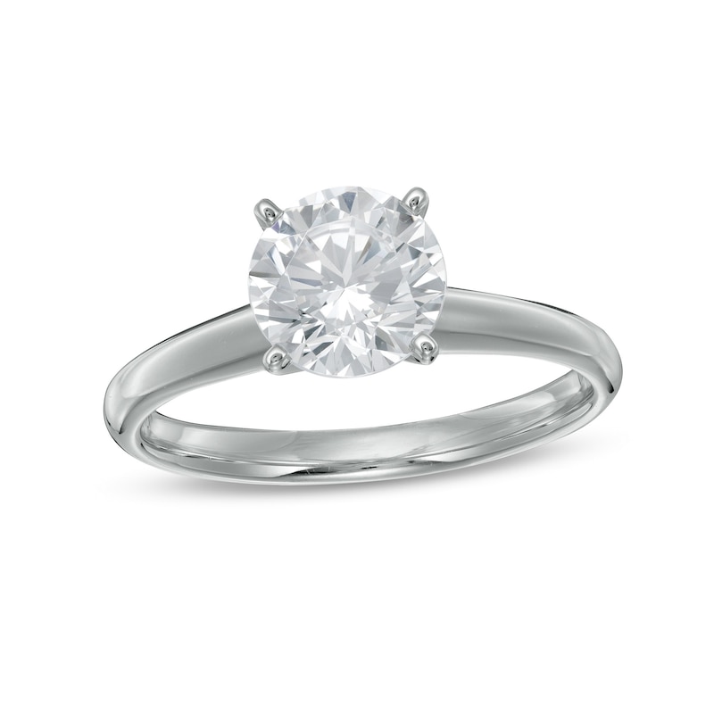 Main Image 1 of 1-1/5 CT. Certified Diamond Solitaire Engagement Ring in 14K White Gold (J/I1)