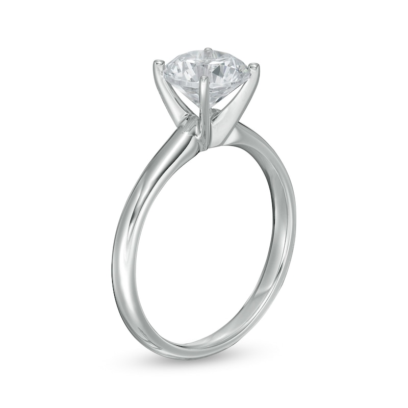 Main Image 3 of 1-1/5 CT. Certified Diamond Solitaire Engagement Ring in 14K White Gold (J/I1)