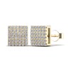 Thumbnail Image 0 of Men's 1/5 CT. T.W. Square Composite Diamond Convex Stud Earrings in 14K Gold