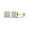 Men's 1/10 CT. T.W. Square Composite Diamond Stud Earrings in 14K Gold