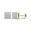 Thumbnail Image 0 of Men's 1/10 CT. T.W. Square Composite Diamond Stud Earrings in 14K Gold