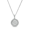 Thumbnail Image 1 of 1/6 CT. T.W. Composite Diamond Double Frame Pendant in Sterling Silver