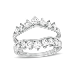 1-1/2 CT. T.W. Diamond Crown Solitaire Enhancer in 14K White Gold