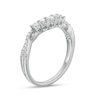 Thumbnail Image 2 of 3/8 CT. T.W. Diamond Twist Shank Contour Band in 14K White Gold