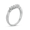 Thumbnail Image 3 of 3/8 CT. T.W. Diamond Twist Shank Contour Band in 14K White Gold