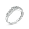 Thumbnail Image 3 of 1/2 CT. T.W. Diamond Contour Double Row Anniversary Band in 14K White Gold