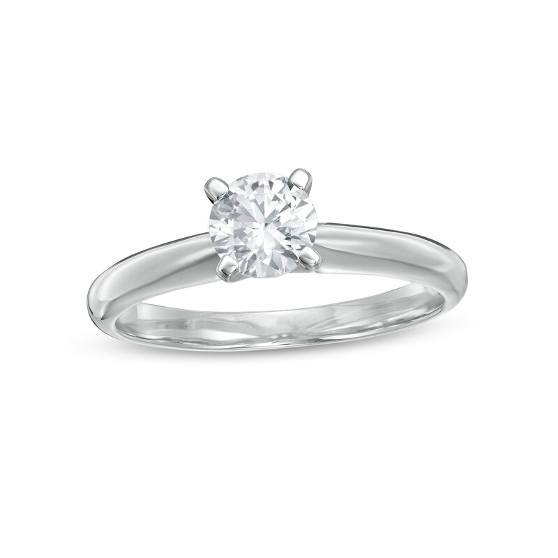 3/4 CT. Certified Diamond Solitaire Engagement Ring in 14K White Gold (J/I1)