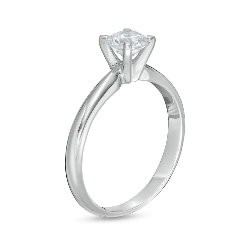 3/4 CT. Certified Diamond Solitaire Engagement Ring in 14K White Gold (J/I1)