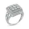 Thumbnail Image 1 of 1 CT. T.W. Composite Diamond Cushion-Shaped Frame Ring in Sterling Silver