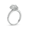 Thumbnail Image 3 of 1-1/4 CT. T.W. Composite Pear Diamond Frame Engagement Ring in 14K White Gold