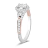 Thumbnail Image 1 of Enchanted Disney Aurora 7/8 CT. T.W. Oval Diamond Frame Engagement Ring in 14K Two-Tone Gold
