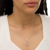 Thumbnail Image 2 of 1/3 CT. T.W. Diamond Teardrop Outline Frame Pendant in 10K White Gold
