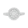 Thumbnail Image 4 of 1 CT. T.W. Multi-Diamond Frame Ring in 10K White Gold