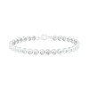 Thumbnail Image 2 of 1/10 CT. T.W. Diamond Tennis Bracelet in Sterling Silver - 7.5"