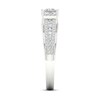Thumbnail Image 4 of Trouvaille Collection 1-1/4 CT. T.W. DeBeers®-Graded Princess-Cut Diamond Edge Engagement Ring in Platinum (F/I1)