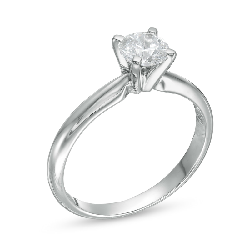 1/2 CT. Diamond Solitaire Engagement Ring in 10K White Gold (I/I3)