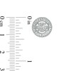Thumbnail Image 2 of 1/2 CT. T.W. Multi-Diamond Frame Stud Earrings in 10K White Gold
