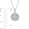 Thumbnail Image 2 of 1/2 CT. T.W. Multi-Diamond Frame Pendant in 10K White Gold