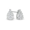 Thumbnail Image 0 of 1/2 CT. T.W. Composite Pear-Shaped Diamond Stud Earrings in 10K White Gold