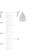 Thumbnail Image 1 of 1/2 CT. T.W. Composite Pear-Shaped Diamond Stud Earrings in 10K White Gold