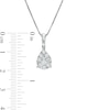 Thumbnail Image 1 of 1/2 CT. T.W. Composite Pear-Shaped Diamond Pendant in 10K White Gold