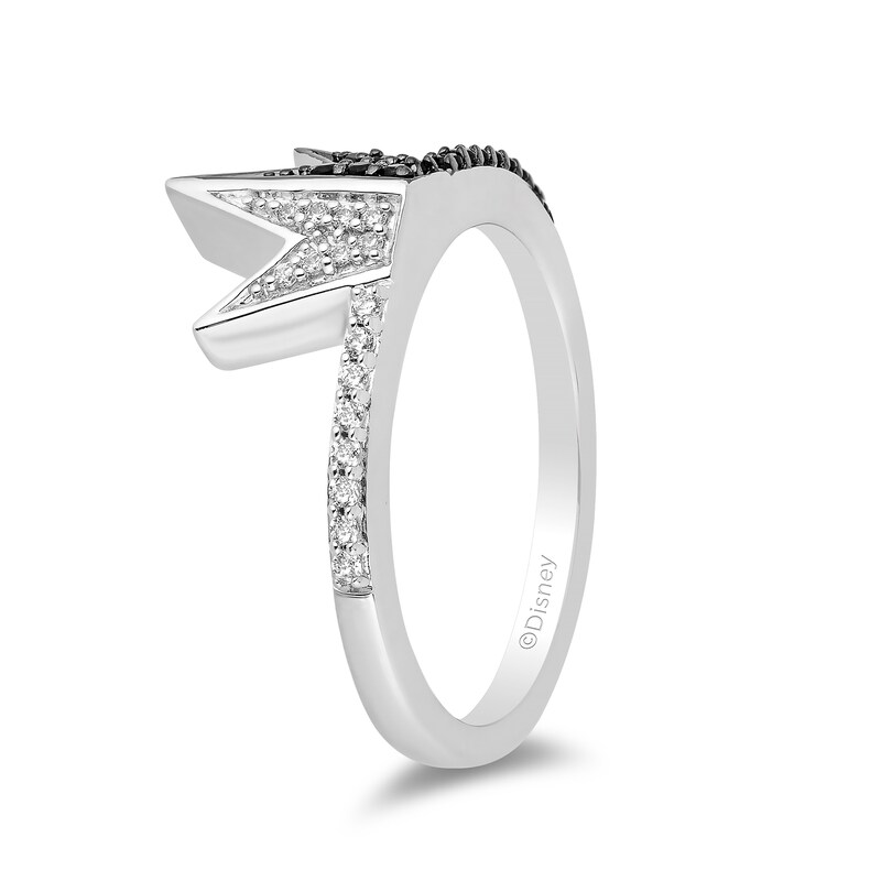 Enchanted Disney Villains Cruella De Vil 1/5 CT. T.W. Diamond Crown Ring in Sterling Silver