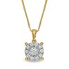 Thumbnail Image 0 of 1/2 CT. T.W. Diamond Frame Pendant in 10K Gold