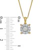 Thumbnail Image 3 of 1/2 CT. T.W. Diamond Frame Pendant in 10K Gold