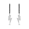 Enchanted Disney Villains Cruella De Vil 1/4 CT. T.W. Diamond Lighting Bolt Drop Earrings in Sterling Silver