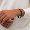Thumbnail Image 2 of 8.25mm Double Row Franco Snake Chain Bracelet in Solid Stainless Steel  with Black Ion-Plate - 8.5"