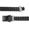 Thumbnail Image 3 of 8.25mm Double Row Franco Snake Chain Bracelet in Solid Stainless Steel  with Black Ion-Plate - 8.5"