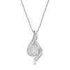 Thumbnail Image 0 of 1/2 CT. T.W. Composite Diamond Bypass Pendant in 10K White Gold