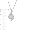 Thumbnail Image 2 of 1/2 CT. T.W. Composite Diamond Bypass Pendant in 10K White Gold