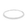 Thumbnail Image 1 of 2 CT. T.W. Diamond Line Bangle in 10K White Gold