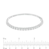 Thumbnail Image 2 of 2 CT. T.W. Diamond Line Bangle in 10K White Gold