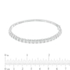 Thumbnail Image 1 of 2 CT. T.W. Diamond Line Bangle in 10K White Gold