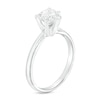 Thumbnail Image 3 of 1 CT. Certified Heart-Shaped Diamond Solitaire Ring in 14K White Gold (I/I2)