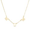 Thumbnail Image 1 of Made in Italy "MOM" Letter Station Necklace in 14K Gold