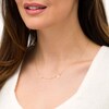 Thumbnail Image 2 of Made in Italy "MOM" Letter Station Necklace in 14K Gold