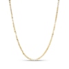 Thumbnail Image 1 of Fold-Over Heart Link Necklace in 10K Gold