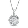 Thumbnail Image 1 of 1 CT. T.W. Diamond Frame Pendant in 10K White Gold